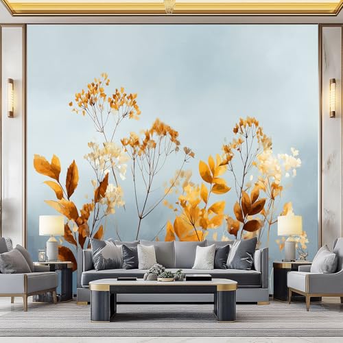 WHUOEUCO 3D Foto Tapete Abstrakt Braune Wildblumen Blätter 350x256 cm Motivtapeten Wandbild Vlies Fototapete Poster Wandtapete, für Schlafzimmer Wohnzimmer TV-Hintergrund Wanddeko WHUOEUCO 3D Foto Tapete Abstrakt Braune Wildblumen Blätter 350x256 cm Motivtapeten Wandbild Vlies Fototapete Poster Wandtapete, für Schlafzimmer Wohnzimmer TV-Hintergrund Wanddeko von WHUOEUCO