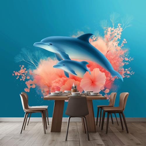 WHUOEUCO 3D Foto Tapete Blaue Delphinblumen 350x256 cm Motivtapeten Wandbild Vlies Fototapete Poster Wandtapete, für Schlafzimmer Wohnzimmer TV-Hintergrund Wanddeko WHUOEUCO 3D Foto Tapete Blaue Delphinblumen 350x256 cm Motivtapeten Wandbild Vlies Fototapete Poster Wandtapete, für Schlafzimmer Wohnzimmer TV-Hintergrund Wanddeko von WHUOEUCO