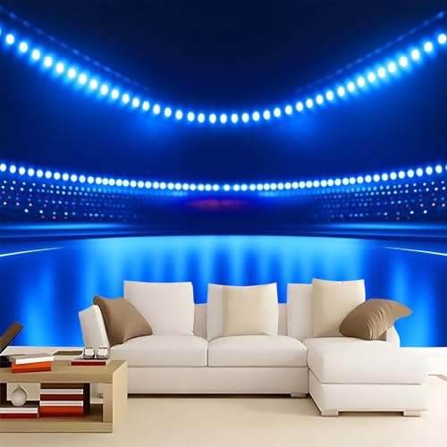 WHUOEUCO 3D Foto Tapete Blaues Baseballfeld 400x280 cm Motivtapeten Wandbild Vlies Fototapete Poster Wandtapete, für Schlafzimmer Wohnzimmer TV-Hintergrund Wanddeko WHUOEUCO 3D Foto Tapete Blaues Baseballfeld 400x280 cm Motivtapeten Wandbild Vlies Fototapete Poster Wandtapete, für Schlafzimmer Wohnzimmer TV-Hintergrund Wanddeko von WHUOEUCO