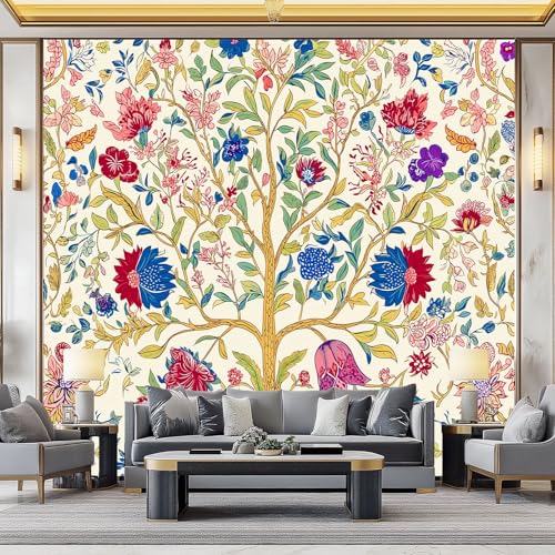 WHUOEUCO 3D Foto Tapete Bunter Blumenbaum 300x210 cm Motivtapeten Wandbild Vlies Fototapete Poster Wandtapete, für Schlafzimmer Wohnzimmer TV-Hintergrund Wanddeko WHUOEUCO 3D Foto Tapete Bunter Blumenbaum 300x210 cm Motivtapeten Wandbild Vlies Fototapete Poster Wandtapete, für Schlafzimmer Wohnzimmer TV-Hintergrund Wanddeko von WHUOEUCO