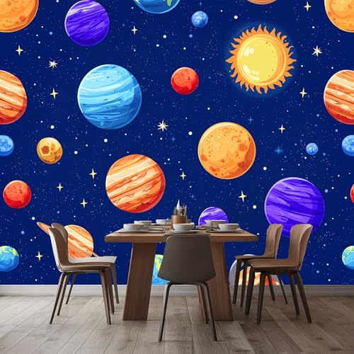 WHUOEUCO 3D Foto Tapete Cartoon Planet 350x256 cm Motivtapeten Wandbild Vlies Fototapete Poster Wandtapete, für Schlafzimmer Wohnzimmer TV-Hintergrund Wanddeko WHUOEUCO 3D Foto Tapete Cartoon Planet 350x256 cm Motivtapeten Wandbild Vlies Fototapete Poster Wandtapete, für Schlafzimmer Wohnzimmer TV-Hintergrund Wanddeko von WHUOEUCO