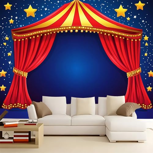 WHUOEUCO 3D Foto Tapete Cartoon Zirkusstar 300x210 cm Motivtapeten Wandbild Vlies Fototapete Poster Wandtapete, für Schlafzimmer Wohnzimmer TV-Hintergrund Wanddeko WHUOEUCO 3D Foto Tapete Cartoon Zirkusstar 300x210 cm Motivtapeten Wandbild Vlies Fototapete Poster Wandtapete, für Schlafzimmer Wohnzimmer TV-Hintergrund Wanddeko von WHUOEUCO