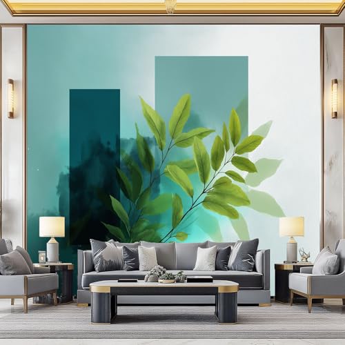 WHUOEUCO 3D Foto Tapete Geometrisches Muster Blätter 300x210 cm Motivtapeten Wandbild Vlies Fototapete Poster Wandtapete, für Schlafzimmer Wohnzimmer TV-Hintergrund Wanddeko WHUOEUCO 3D Foto Tapete Geometrisches Muster Blätter 300x210 cm Motivtapeten Wandbild Vlies Fototapete Poster Wandtapete, für Schlafzimmer Wohnzimmer TV-Hintergrund Wanddeko von WHUOEUCO