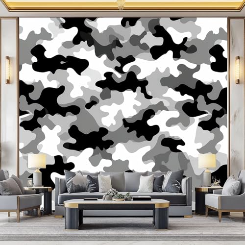 WHUOEUCO 3D Foto Tapete Graue Tarntextur 300x210 cm Motivtapeten Wandbild Vlies Fototapete Poster Wandtapete, für Schlafzimmer Wohnzimmer TV-Hintergrund Wanddeko WHUOEUCO 3D Foto Tapete Graue Tarntextur 300x210 cm Motivtapeten Wandbild Vlies Fototapete Poster Wandtapete, für Schlafzimmer Wohnzimmer TV-Hintergrund Wanddeko von WHUOEUCO