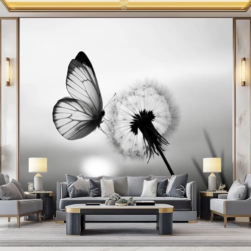 WHUOEUCO 3D Foto Tapete Grauer Schmetterling Löwenzahn 350x256 cm Motivtapeten Wandbild Vlies Fototapete Poster Wandtapete, für Schlafzimmer Wohnzimmer TV-Hintergrund Wanddeko WHUOEUCO 3D Foto Tapete Grauer Schmetterling Löwenzahn 350x256 cm Motivtapeten Wandbild Vlies Fototapete Poster Wandtapete, für Schlafzimmer Wohnzimmer TV-Hintergrund Wanddeko von WHUOEUCO