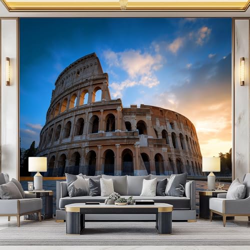 WHUOEUCO 3D Foto Tapete Kolosseum 400x280 cm Motivtapeten Wandbild Vlies Fototapete Poster Wandtapete, für Schlafzimmer Wohnzimmer TV-Hintergrund Wanddeko WHUOEUCO 3D Foto Tapete Kolosseum 400x280 cm Motivtapeten Wandbild Vlies Fototapete Poster Wandtapete, für Schlafzimmer Wohnzimmer TV-Hintergrund Wanddeko von WHUOEUCO