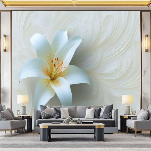 WHUOEUCO 3D Foto Tapete Lilienblüten Linien 250x175 cm Motivtapeten Wandbild Vlies Fototapete Poster Wandtapete, für Schlafzimmer Wohnzimmer TV-Hintergrund Wanddeko WHUOEUCO 3D Foto Tapete Lilienblüten Linien 250x175 cm Motivtapeten Wandbild Vlies Fototapete Poster Wandtapete, für Schlafzimmer Wohnzimmer TV-Hintergrund Wanddeko von WHUOEUCO
