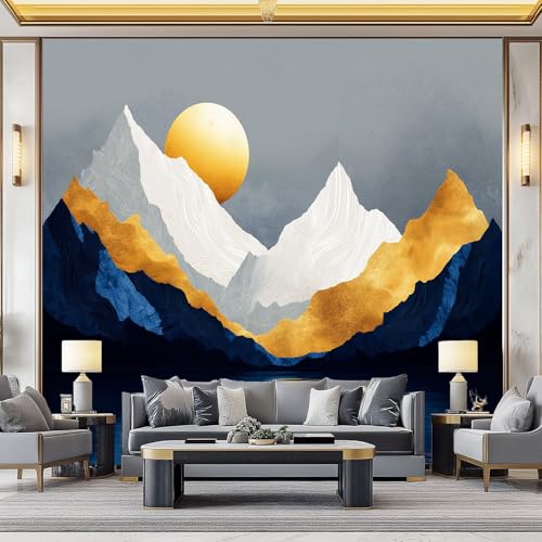 WHUOEUCO 3D Foto Tapete Marmor Berge Mond 300x210 cm Motivtapeten Wandbild Vlies Fototapete Poster Wandtapete, für Schlafzimmer Wohnzimmer TV-Hintergrund Wanddeko WHUOEUCO 3D Foto Tapete Marmor Berge Mond 300x210 cm Motivtapeten Wandbild Vlies Fototapete Poster Wandtapete, für Schlafzimmer Wohnzimmer TV-Hintergrund Wanddeko von WHUOEUCO