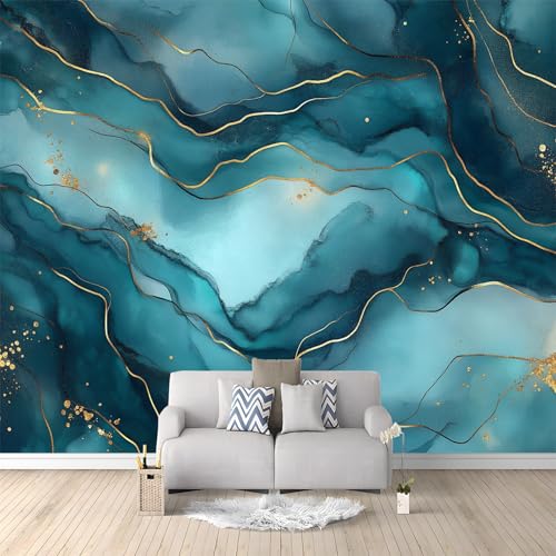 WHUOEUCO 3D Foto Tapete Marmorblau 500x280 cm Motivtapeten Wandbild Vlies Fototapete Poster Wandtapete, für Schlafzimmer Wohnzimmer TV-Hintergrund Wanddeko WHUOEUCO 3D Foto Tapete Marmorblau 500x280 cm Motivtapeten Wandbild Vlies Fototapete Poster Wandtapete, für Schlafzimmer Wohnzimmer TV-Hintergrund Wanddeko von WHUOEUCO
