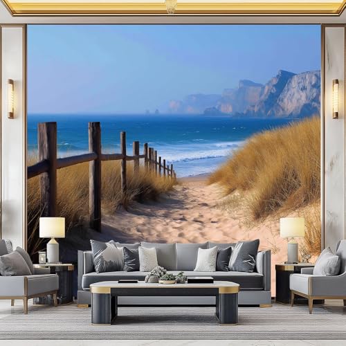 WHUOEUCO 3D Foto Tapete Meerblick Strand Gras 300x210 cm Motivtapeten Wandbild Vlies Fototapete Poster Wandtapete, für Schlafzimmer Wohnzimmer TV-Hintergrund Wanddeko WHUOEUCO 3D Foto Tapete Meerblick Strand Gras 300x210 cm Motivtapeten Wandbild Vlies Fototapete Poster Wandtapete, für Schlafzimmer Wohnzimmer TV-Hintergrund Wanddeko von WHUOEUCO