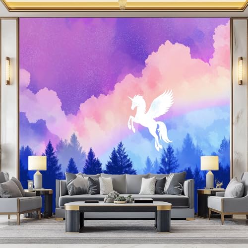 WHUOEUCO 3D Foto Tapete Regenbogenstern Pegasus 350x256 cm Motivtapeten Wandbild Vlies Fototapete Poster Wandtapete, für Schlafzimmer Wohnzimmer TV-Hintergrund Wanddeko WHUOEUCO 3D Foto Tapete Regenbogenstern Pegasus 350x256 cm Motivtapeten Wandbild Vlies Fototapete Poster Wandtapete, für Schlafzimmer Wohnzimmer TV-Hintergrund Wanddeko von WHUOEUCO