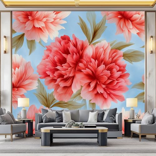 WHUOEUCO 3D Foto Tapete Rosa Pfingstrosenblüten 350x256 cm Motivtapeten Wandbild Vlies Fototapete Poster Wandtapete, für Schlafzimmer Wohnzimmer TV-Hintergrund Wanddeko WHUOEUCO 3D Foto Tapete Rosa Pfingstrosenblüten 350x256 cm Motivtapeten Wandbild Vlies Fototapete Poster Wandtapete, für Schlafzimmer Wohnzimmer TV-Hintergrund Wanddeko von WHUOEUCO