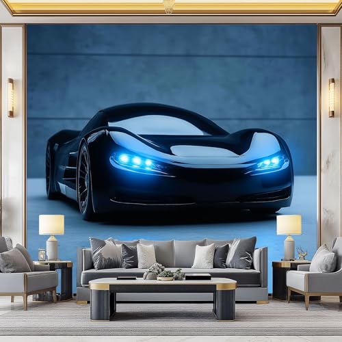 WHUOEUCO 3D Foto Tapete Schwarzer Sci-Fi-Sportwagen 350x256 cm Motivtapeten Wandbild Vlies Fototapete Poster Wandtapete, für Schlafzimmer Wohnzimmer TV-Hintergrund Wanddeko WHUOEUCO 3D Foto Tapete Schwarzer Sci-Fi-Sportwagen 350x256 cm Motivtapeten Wandbild Vlies Fototapete Poster Wandtapete, für Schlafzimmer Wohnzimmer TV-Hintergrund Wanddeko von WHUOEUCO