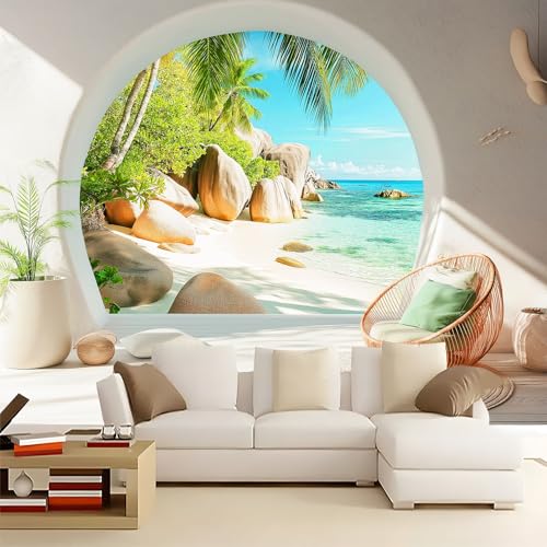 WHUOEUCO 3D Foto Tapete Strandpalmenlandschaft 200x140 cm Motivtapeten Wandbild Vlies Fototapete Poster Wandtapete, für Schlafzimmer Wohnzimmer TV-Hintergrund Wanddeko WHUOEUCO 3D Foto Tapete Strandpalmenlandschaft 200x140 cm Motivtapeten Wandbild Vlies Fototapete Poster Wandtapete, für Schlafzimmer Wohnzimmer TV-Hintergrund Wanddeko von WHUOEUCO