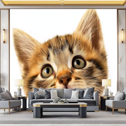 WHUOEUCO 3D Foto Tapete Tier Katze 400x280 cm Motivtapeten Wandbild Vlies Fototapete Poster Wandtapete, für Schlafzimmer Wohnzimmer TV-Hintergrund Wanddeko WHUOEUCO 3D Foto Tapete Tier Katze 400x280 cm Motivtapeten Wandbild Vlies Fototapete Poster Wandtapete, für Schlafzimmer Wohnzimmer TV-Hintergrund Wanddeko von WHUOEUCO