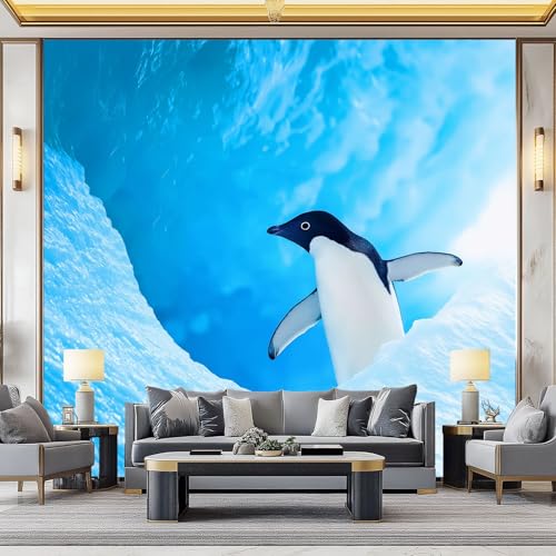 WHUOEUCO 3D Foto Tapete Tier Pinguin 200x140 cm Motivtapeten Wandbild Vlies Fototapete Poster Wandtapete, für Schlafzimmer Wohnzimmer TV-Hintergrund Wanddeko WHUOEUCO 3D Foto Tapete Tier Pinguin 200x140 cm Motivtapeten Wandbild Vlies Fototapete Poster Wandtapete, für Schlafzimmer Wohnzimmer TV-Hintergrund Wanddeko von WHUOEUCO