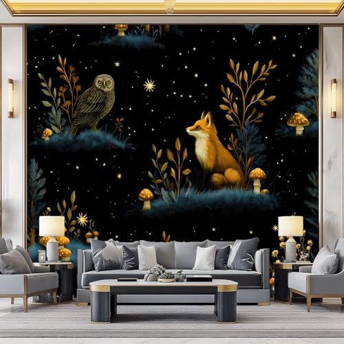 WHUOEUCO 3D Foto Tapete Tierfuchs Pilz 250x175 cm Motivtapeten Wandbild Vlies Fototapete Poster Wandtapete, für Schlafzimmer Wohnzimmer TV-Hintergrund Wanddeko WHUOEUCO 3D Foto Tapete Tierfuchs Pilz 250x175 cm Motivtapeten Wandbild Vlies Fototapete Poster Wandtapete, für Schlafzimmer Wohnzimmer TV-Hintergrund Wanddeko von WHUOEUCO