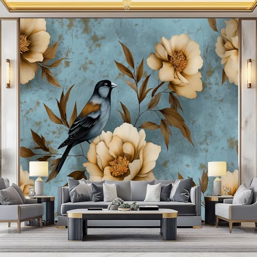 WHUOEUCO 3D Foto Tapete Vintage Pfingstrose Vogel 350x256 cm Motivtapeten Wandbild Vlies Fototapete Poster Wandtapete, für Schlafzimmer Wohnzimmer TV-Hintergrund Wanddeko WHUOEUCO 3D Foto Tapete Vintage Pfingstrose Vogel 350x256 cm Motivtapeten Wandbild Vlies Fototapete Poster Wandtapete, für Schlafzimmer Wohnzimmer TV-Hintergrund Wanddeko von WHUOEUCO