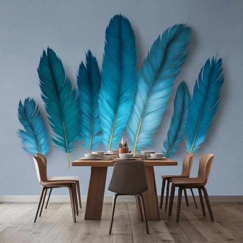 WHUOEUCO Fototapete Wandbild Blaugrüne Federn 250x175 cm 3D Vlies Foto Tapete Moderne Wandtapete, für Schlafzimmer, Kinderzimmer, Küche, Esszimmer Deko Motivtapete WHUOEUCO Fototapete Wandbild Blaugrüne Federn 250x175 cm 3D Vlies Foto Tapete Moderne Wandtapete, für Schlafzimmer, Kinderzimmer, Küche, Esszimmer Deko Motivtapete von WHUOEUCO