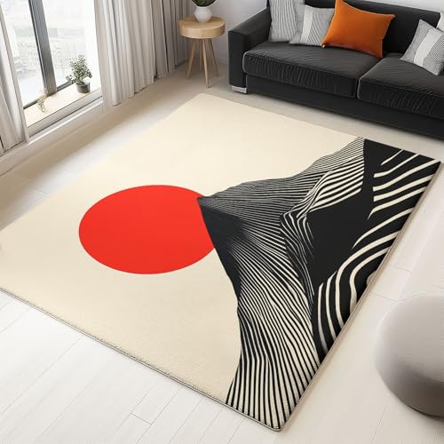 WHUOEUCO Teppich Wohnzimmer 120x180cm Berge Sonne Moderner Kurzflor Teppich, Schlafzimmer Teppiche Waschbar rutschfest Design für Esszimmer Büro Bereich Dekor WHUOEUCO Teppich Wohnzimmer 120x180cm Berge Sonne Moderner Kurzflor Teppich, Schlafzimmer Teppiche Waschbar rutschfest Design für Esszimmer Büro Bereich Dekor von WHUOEUCO