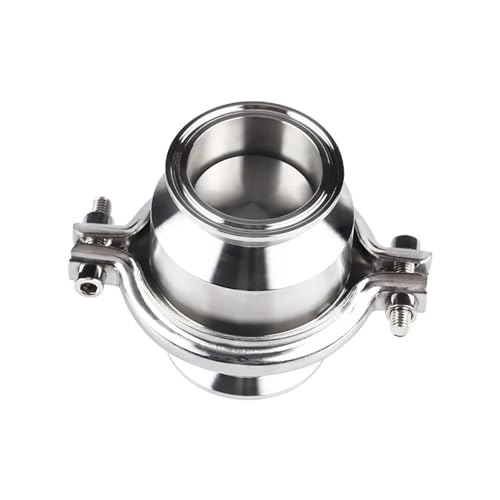 1/2"3/4" 1" 2" Sanitär-Rückschlagventil aus Edelstahl mit drei Klemmen, Absperrventil in Lebensmittelqualität(OD38 x Clamp 50.5) von WHVAVFQI