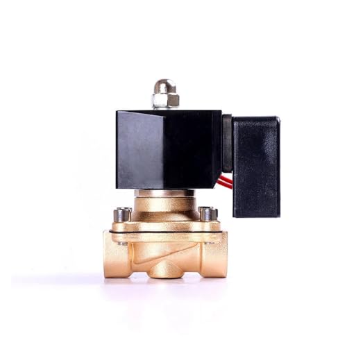 1/2" NPT-Gewinde, normalerweise geschlossenes Messing-Magnetventil, 24 V, 12 V, 220 V, 110 V, 24 Stunden, nicht heizend, energiesparend(NPT-120VAC-VITON-SEAL) von WHVAVFQI