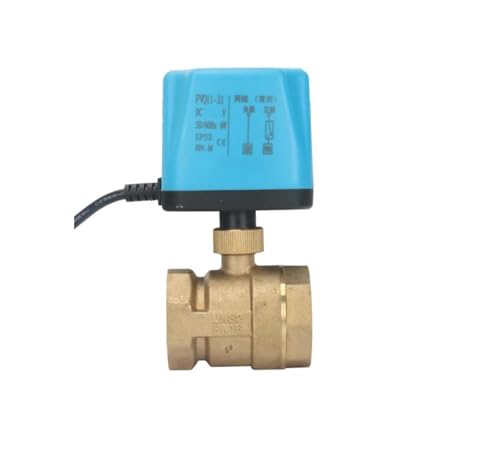1-1/4 Zoll Kugelhahn, normalerweise geschlossen/normalerweise offen, 220 V, 12 V, 24 V, 2-adrig, Messing-Kugelhahn, Ersatz-Magnetventil(12VDC,Normally Closed) von WHVAVFQI