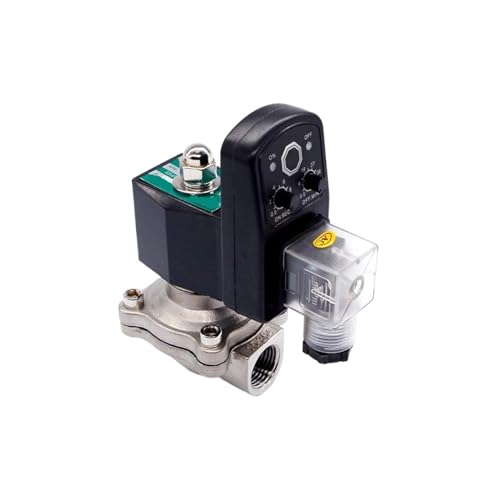 1 STÜCK normalerweise geschlossenes 1-1/2 Zoll Hydraulik-Magnetventil aus Edelstahl mit Timer 220 V Wechselstrom(220V AC) von WHVAVFQI