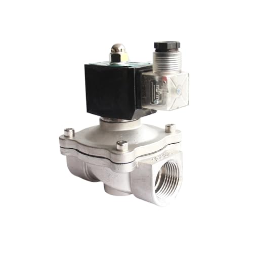 1 STÜCKE 2-wege DN40 NPT 1,5-zoll magnetventil edelstahl normalerweise geschlossen AC220V DC24V DC12V 150 grad(12V DC) von WHVAVFQI