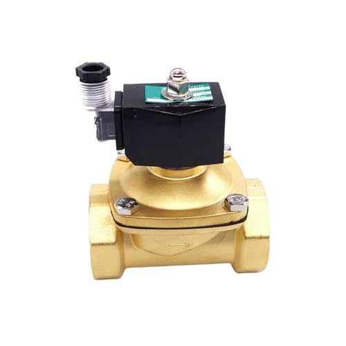 1 STÜCKE 2W320-32 Messing 1-1/4 zoll 32mm normalerweise geschlossen wasser magnetventil wasser AC 220 V/110 V/24 V(NPT-12V DC) von WHVAVFQI