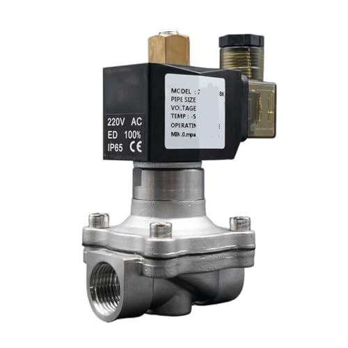 1 STÜCKE AC110V magnetventil G1/4 "3/8" 1/2 "3/4" 1 "ventil edelstahl wasserventil normalerweise offen(AC110V-NBR,1.5 Inch) von WHVAVFQI