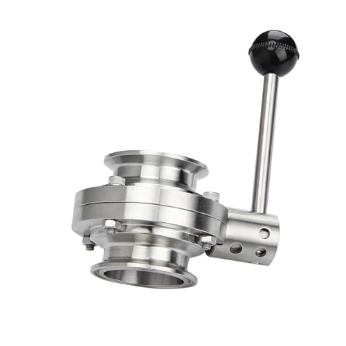 19/25/38/45/51/63mm Edelstahl 304 Sanitärventil drei Klemmen 50,5/64/77,5mm(OD89x Clamp 106) von WHVAVFQI