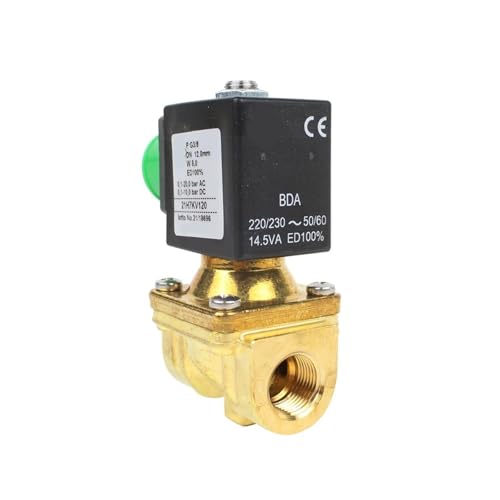 21H7KV120 21H8KV120 21H9KV180 DN15 1/2 DN20 Normalerweise geschlossenes 12-V-Magnetventil 220 V 24 V 110 V for Wasser-Luft DN20(21H8KV120(8W) DN15) von WHVAVFQI