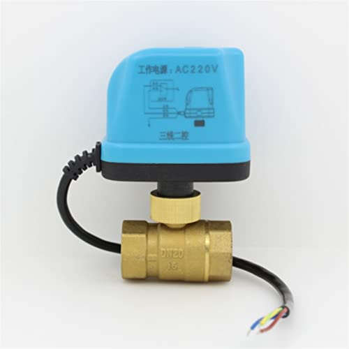 AC220V DC12V AC24V DC24V Elektrischer Kugelhahn Motorisierter Kugelhahn Kugelhahn mit elektrischem Antrieb DN15 DN20 DN25 DN32 DN40 1St(Dn50,DC12V) von WHVAVFQI