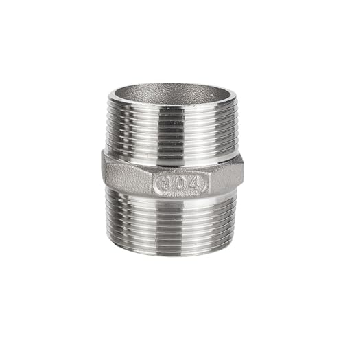 Double-ended external wire stainless steel NPT American hexagonal 304 straight-through internal thread 2 points without welding 4 6 points(G2-1/2) von WHVAVFQI