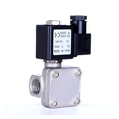 G-Gewinde 1 Zoll normalerweise geschlossenes Hochdruck-Magnetventil aus Edelstahl 110 V 24 V 12 V 24 V(G-120VAC-NBR-SEAL) von WHVAVFQI