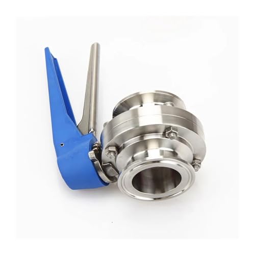 Squeeze Trigger Butterfly Ventil Tri Clamp Edelstahl SS304 57mm/63mm/76mm/89mm/102mm/108mm(63mm Ferrule 77.5) von WHVAVFQI