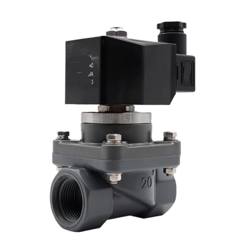 Ventil Magnetventil 110 V Membrandruckventil Einwegventil UPVC/CPVC Korrosionsschutz Energiesparend Elektro(NPT-AC110V-CPVC,1.25 Inch) von WHVAVFQI