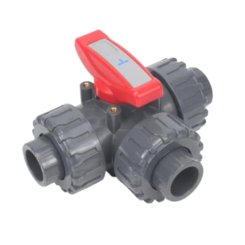 WHVAVFQI 1Pcs I.D20~50mm PVC T/L Typ 3 Weg Ball Ventil Mehrere Steuerventil Rohr Armaturen Garten bewässerung Wasser Rohr Anschlüsse(L Style) von WHVAVFQI