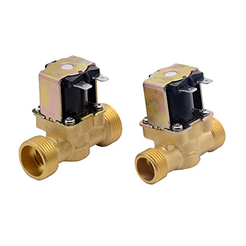 WHVAVFQI 3/4”1/2” DC 24V AC 220V DC12V Elektrische Magnet Magnetventil Normalerweise Geschlossen Messing for Wasser Control 1Pcs(DC 24V,0.5 Inch) von WHVAVFQI