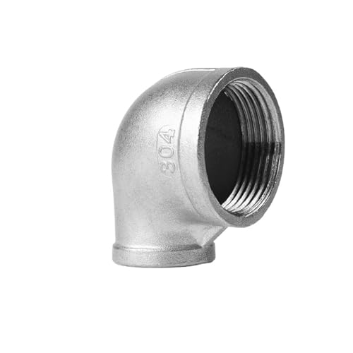 WHVAVFQI 316L Stainless Steel reducing Elbow Inner Wire Precision Casting Threaded Elbow 90 Degree reducing Threaded Elbow 4 Minutes 6 Minutes 1 inch(G1/2*G1/4) von WHVAVFQI
