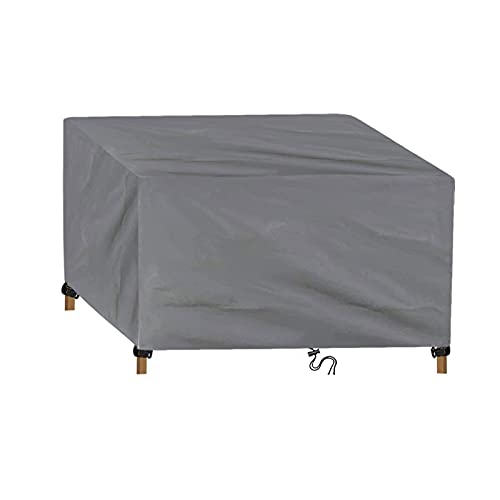 WHXQSH Gartenmöbel Abdeckung,150x90x85cm Abdeckplane Gartenmöbel,420D Oxford Gewebe Rechteckig Schutzhülle, Wasserdicht Winterfest, Atmungsaktiv, UV-Schutz,für Gartentisch Sitzgruppe von WHXQSH