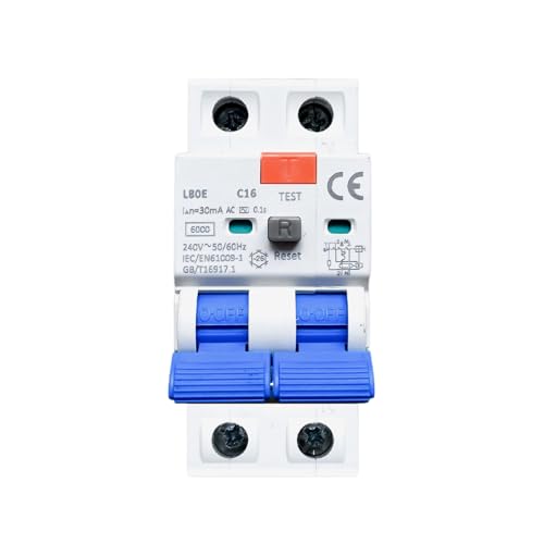 AC Type 2P Fi Schutzschalter, 16A 30mA 2-polig RCBO Fehlerstromschutzschalter FI-Schalter, Kurzschlussschutzgerät 1P+N, 6KA Schutzschalter AC mit Ableitstromschutz AC Type 2P Fi Schutzschalter, 16A 30mA 2-polig RCBO Fehlerstromschutzschalter FI-Schalter, Kurzschlussschutzgerät 1P+N, 6KA Schutzschalter AC mit Ableitstromschutz von WHYIOFC
