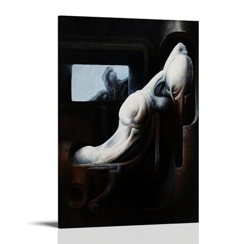 WHYUOH Alien-Poster für H.R. Giger, Poster, Leinwand, Wandkunst, Heimdekoration, Gemälde, dekorative Poster für Wohnzimmer, Schlafzimmer, 40 x 60 cm, Rahmenstil WHYUOH Alien-Poster für H.R. Giger, Poster, Leinwand, Wandkunst, Heimdekoration, Gemälde, dekorative Poster für Wohnzimmer, Schlafzimmer, 40 x 60 cm, Rahmenstil von WHYUOH