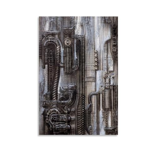 WHYUOH Biomechanisches Kunstposter für H.R. Giger, Poster, Leinwand, Wandkunst, Heimdekoration, Malerei, dekorative Poster für Wohnzimmer, Schlafzimmer, 50 x 75 cm, ungerahmter Stil WHYUOH Biomechanisches Kunstposter für H.R. Giger, Poster, Leinwand, Wandkunst, Heimdekoration, Malerei, dekorative Poster für Wohnzimmer, Schlafzimmer, 50 x 75 cm, ungerahmter Stil von WHYUOH