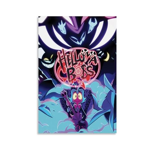 WHYUOH Helluva Boss Hazbin Hotel, amerikanisches Fernsehen, Cartoon-Poster, Leinwand, Wandkunst, Heimdekoration, Gemälde, dekorative Poster für Wohnzimmer, Schlafzimmer, 50 x 75 cm, ungerahmter Stil WHYUOH Helluva Boss Hazbin Hotel, amerikanisches Fernsehen, Cartoon-Poster, Leinwand, Wandkunst, Heimdekoration, Gemälde, dekorative Poster für Wohnzimmer, Schlafzimmer, 50 x 75 cm, ungerahmter Stil von WHYUOH