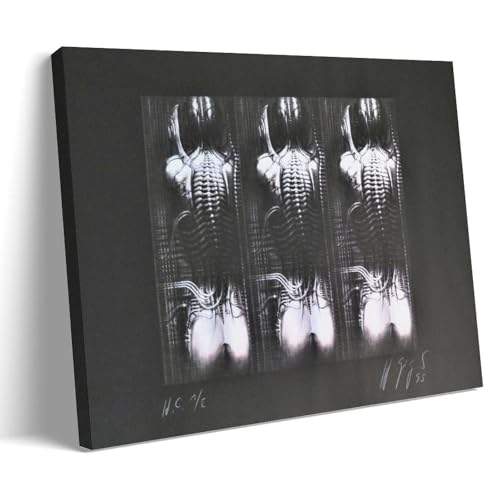 WHYUOH N.Y. CITY, VI-3D, Torso-Poster für H.R. Giger-Poster, Leinwand, Wandkunst, Heimdekoration, Gemälde, dekorative Poster für Wohnzimmer, Schlafzimmer, 40 x 60 cm, Rahmenstil WHYUOH N.Y. CITY, VI-3D, Torso-Poster für H.R. Giger-Poster, Leinwand, Wandkunst, Heimdekoration, Gemälde, dekorative Poster für Wohnzimmer, Schlafzimmer, 40 x 60 cm, Rahmenstil von WHYUOH