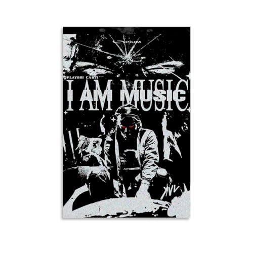 WHYUOH Playboi Carti Poster - Album, Leinwand, Wandkunst, Heimdekoration, Gemälde für Wohnzimmer, Schlafzimmer - 40 x 60 cm, Ungerahmt WHYUOH Playboi Carti Poster - Album, Leinwand, Wandkunst, Heimdekoration, Gemälde für Wohnzimmer, Schlafzimmer - 40 x 60 cm, Ungerahmt von WHYUOH