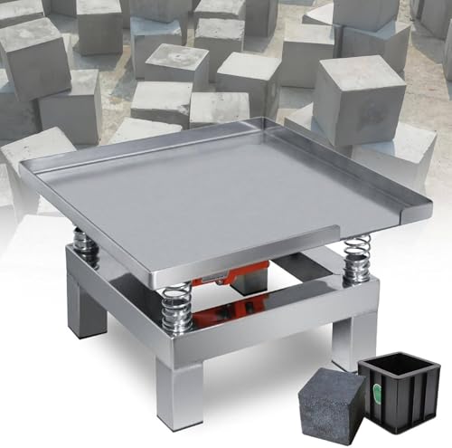 Betonvibrationstisch, Vibrationsprüfstand-Testblock, Betonvibrationstisch auf der Arbeitsplatte für das Formenvibrationsformen, Maximale Belastung ca. 22,05/44,10 lbs,19.6 * 19.6inch von WHYYDSS