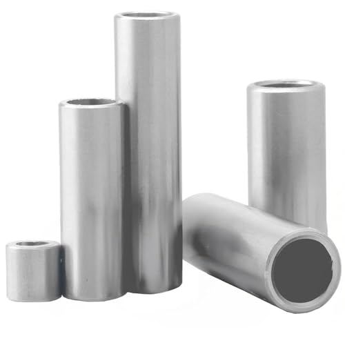 10 Stück Edelstahl Distanzhülsen 10x7x5 (Außen x Innen x Länge) Edelstahl A2 Abstandshülsen Rohr geschweißt WIBTEC® von WIBTEC